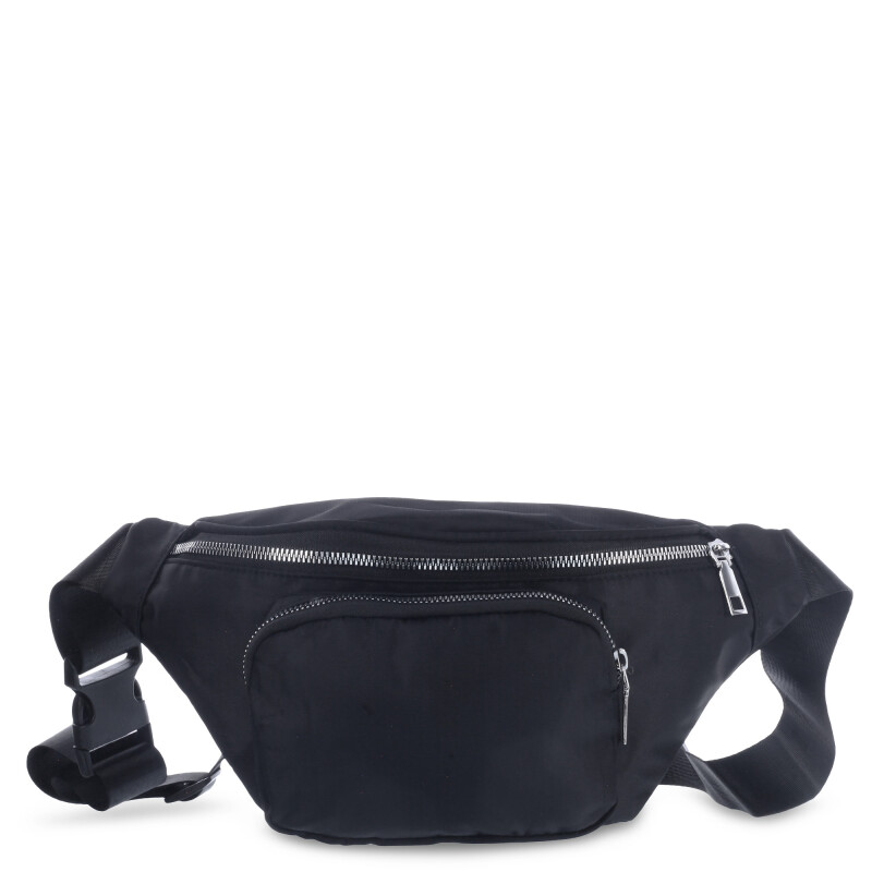 Riñonera Miss Carol con cierres metalicos MYKONOS Negro