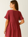 Vestido Kaleu Bordeaux Claro