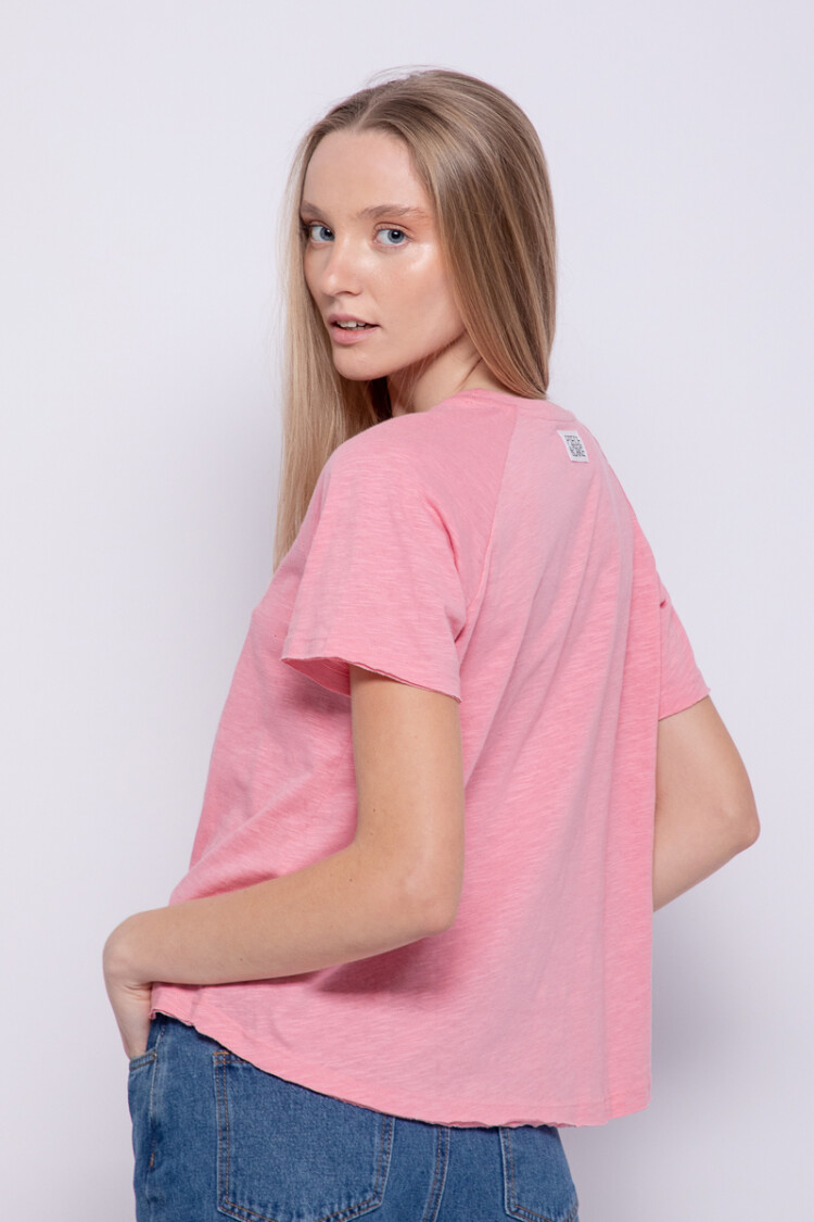 REMERA MISHU Rosa Cuarzo