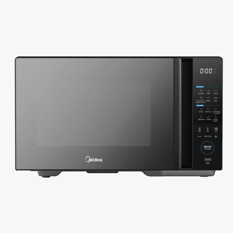 Microondas Midea 20 Lt Negro Espejado 0510MM020CMOE Microondas Midea 20 Lt Negro Espejado 0510MM020CMOE