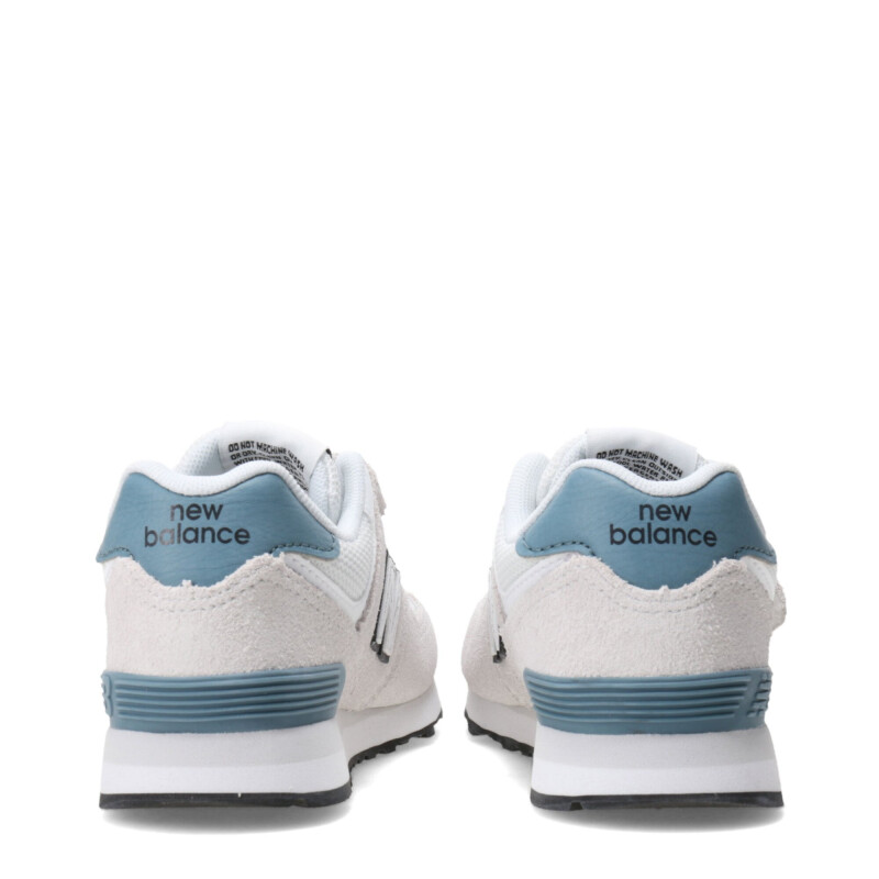 Championes de Niños New Balance P574 Velcro Gris - Blanco
