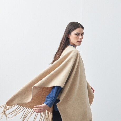PONCHO FAVA Beige