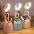 Lampara Tactil Flexible Con Base Porta Lapiz Recargable Led Color Variante Celeste