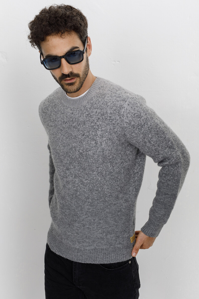 SWEATER PAFOS - GRIS MELANGE 