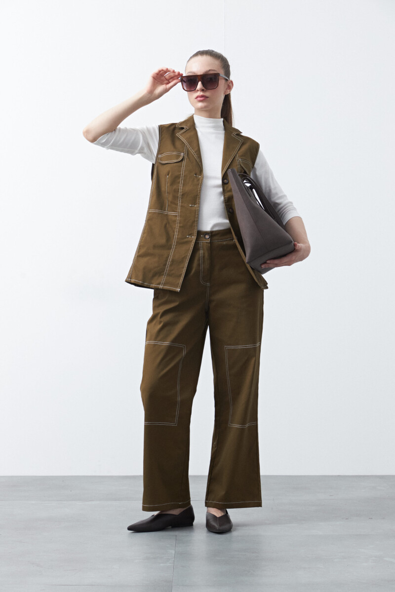 PANTALON CEYLAN Verde Musgo