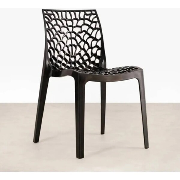 Silla Comedor Cocina Gruvyer Nórdica Exterior Interior Pro Negro 1