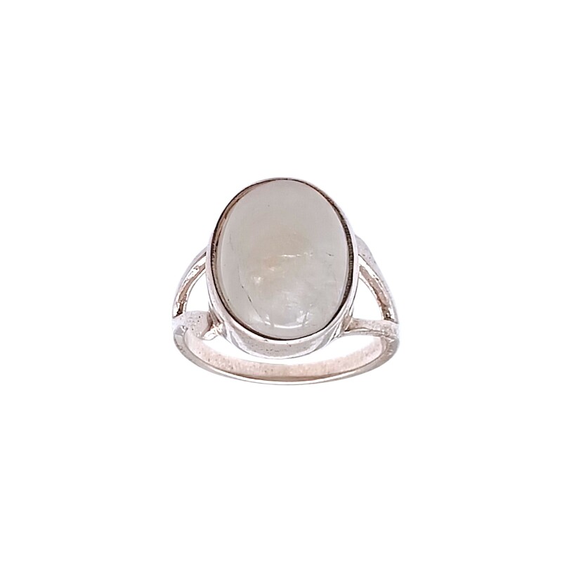 Anillo Esfera-Plata 925-Piedra Luna-AN4553 sinpiedra