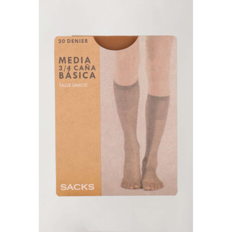 Medias 3/4 de lycra para pantalôn Beige