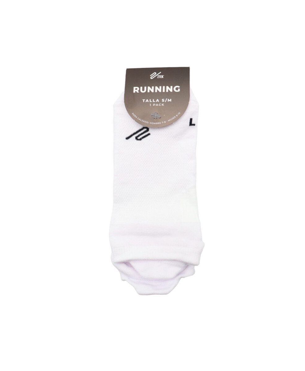 Medias Ztek Running 3-Pack Unisex - Blanco 
