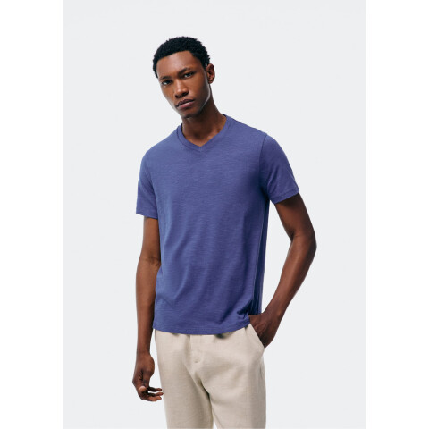 CAMISETA MM MASC AZUL MEDIO