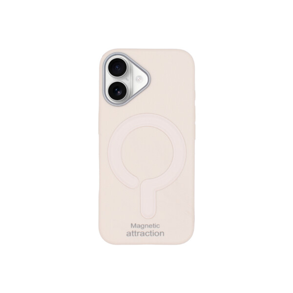 Protector para iPhone 16 texturada color blanco Protector Para Iphone 16 Texturada Color Blanco