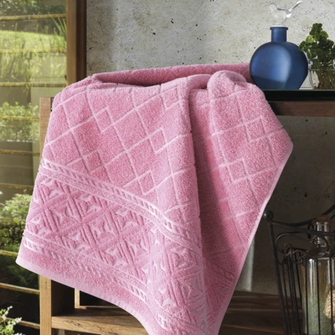 Toalla Mano Comfort Dohler 100% Algodón 50 x 90 cm 5281-ROSA