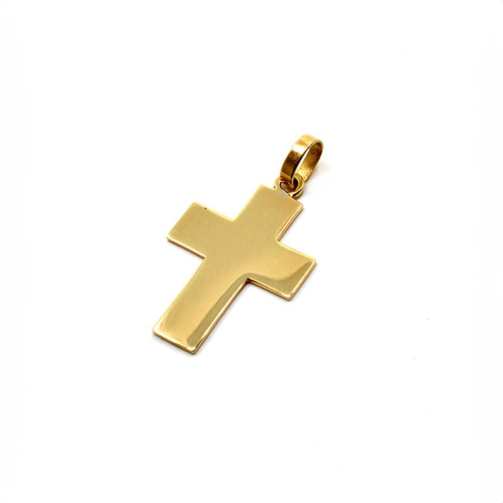 Cruz En Oro 18K Amarillo Chata 30 x 22 mm Cruz En Oro 18K Amarillo Chata 30 x 22 mm