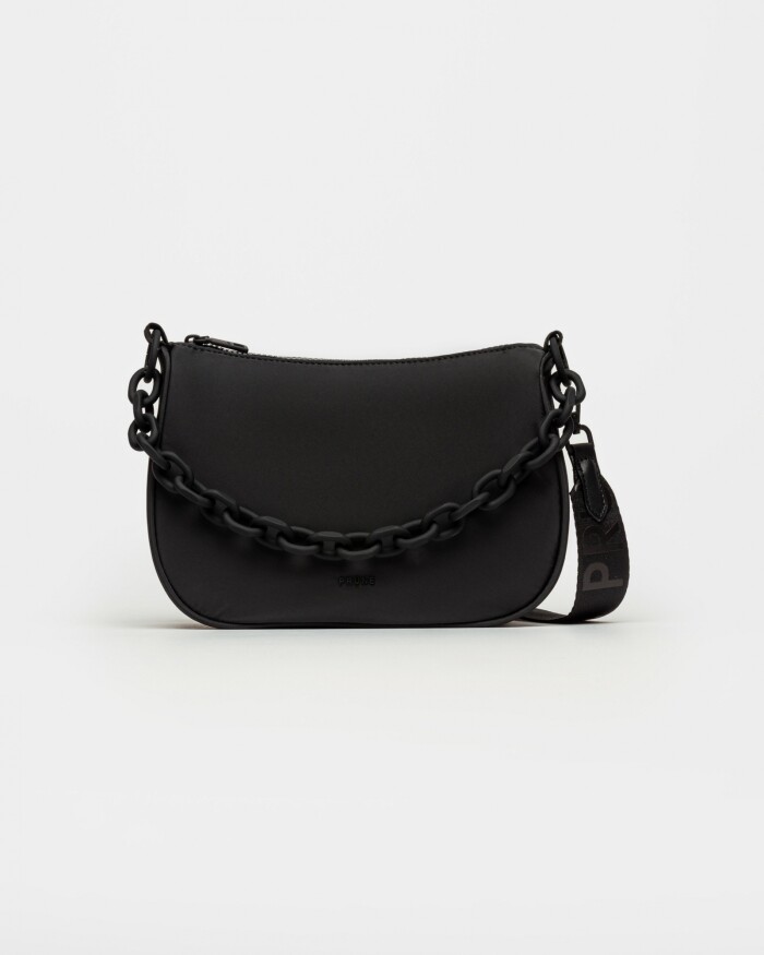 Cartera al Hombro Match en Nylon Negro