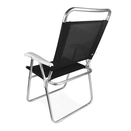 Reposera Silla Alta Plegable en Aluminio Mor Master Plus Negro