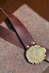 Simple Escudo Belt Chocolate / Dorado