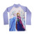 Remera UV Malla Infantil Frozen Varios Talles LILA CLARO