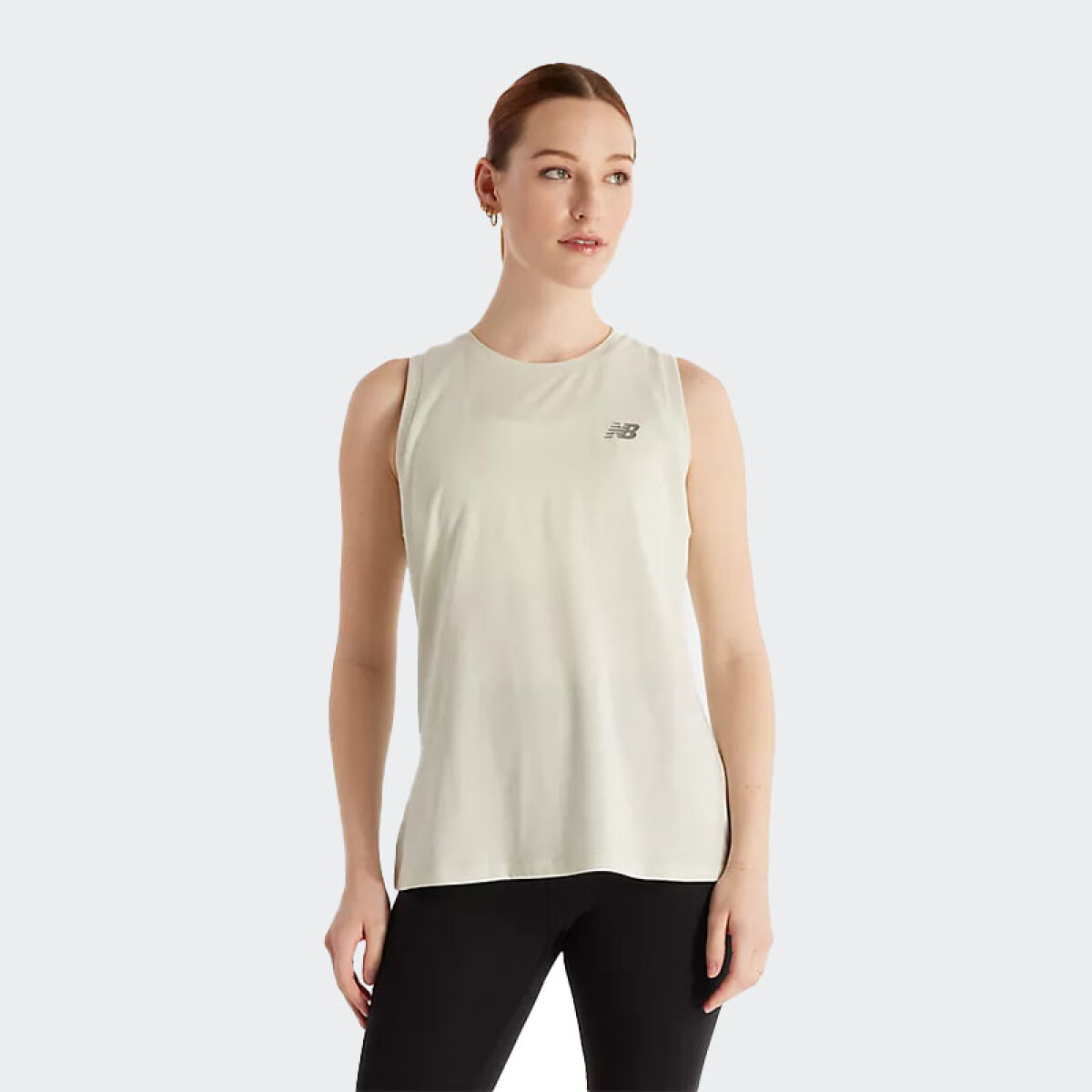 Musculosa New Balance Essentials Heathertech - Verde 