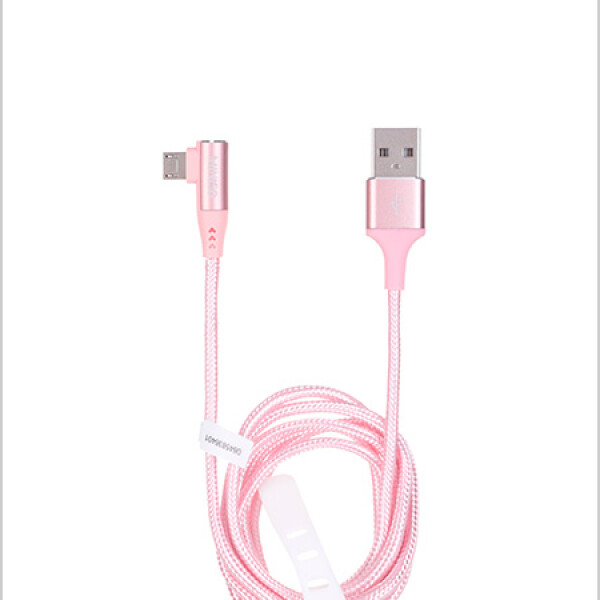 Cable de datos micro USB rosa