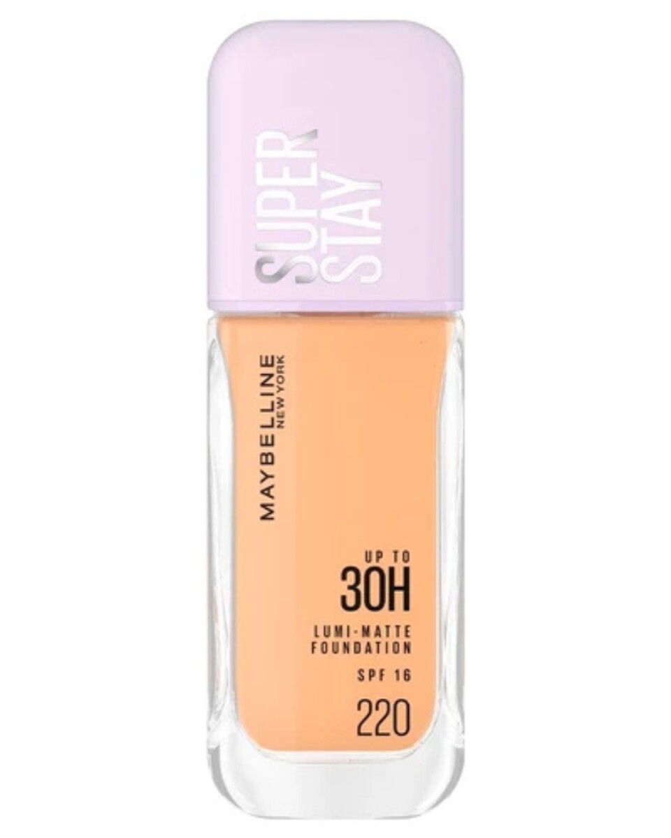 Maybelline Base Super Stay Lumi-Matte Nº220 | Cobertura Total y Acabado Luminoso