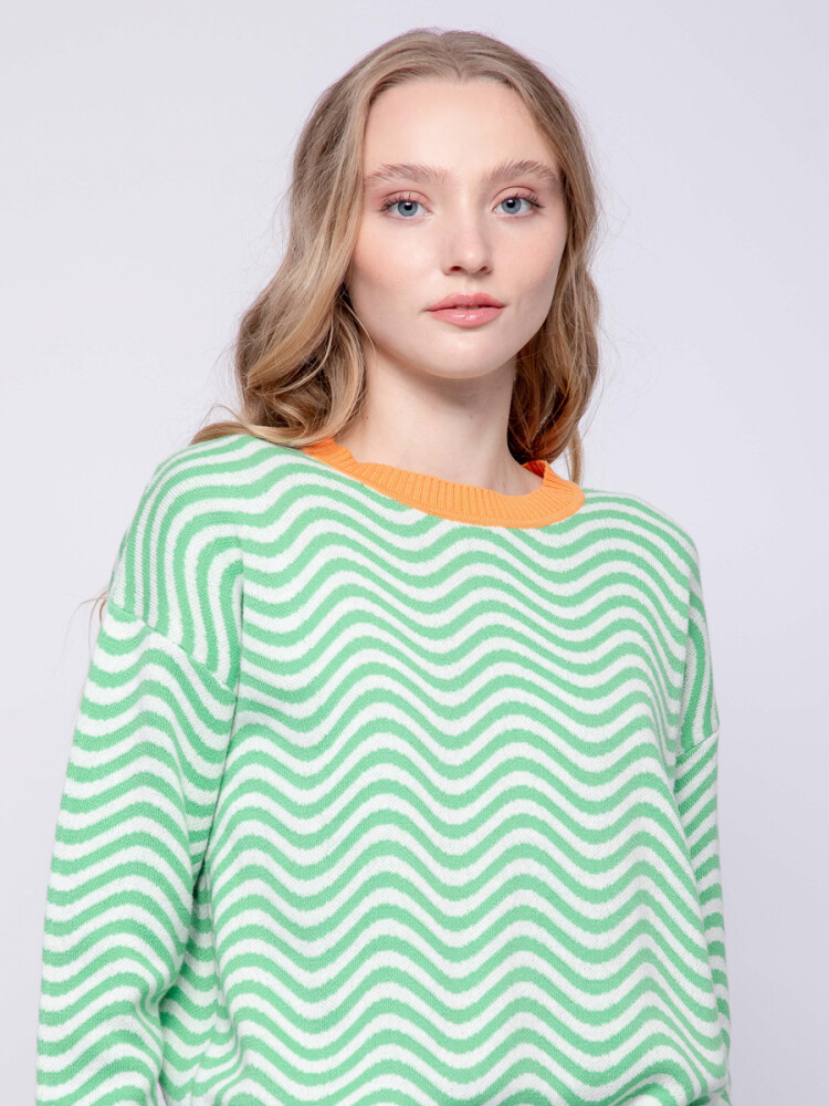 SWEATER WAVES Verde