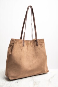 Travel Bag Gamuza Vegana Marrón