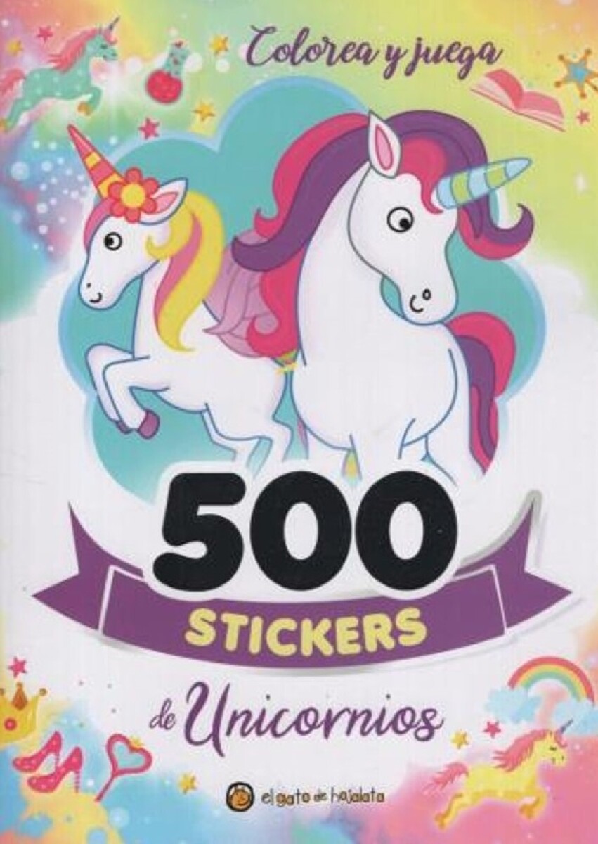 500 Stickers - Unicornios 