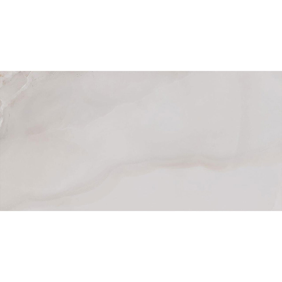 Porcelanato Marmolado Rectificado Blanco Pulido 49X99 