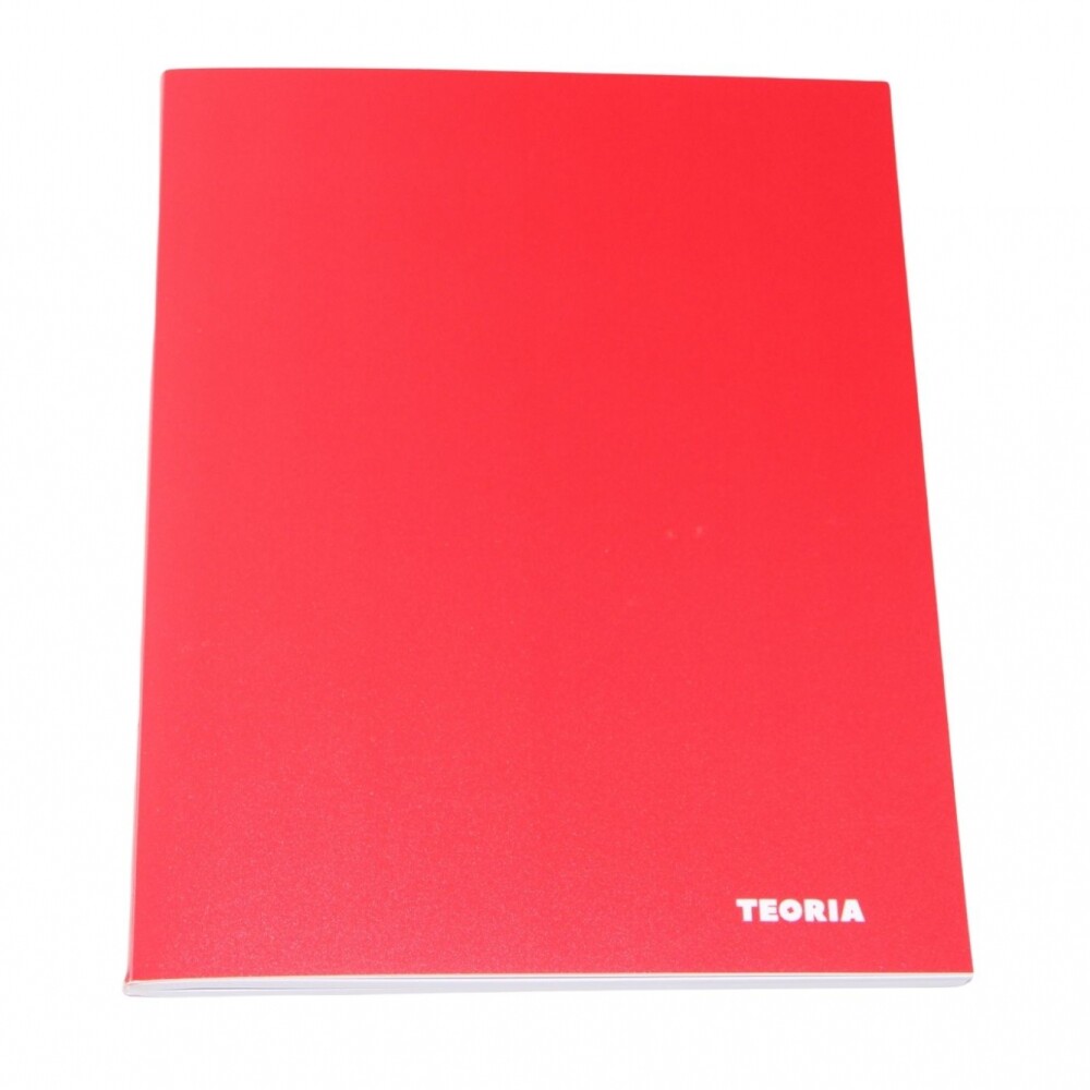 CUADERNO TEORIA 96 HOJAS TAPAS COLORES TAPA ROJA