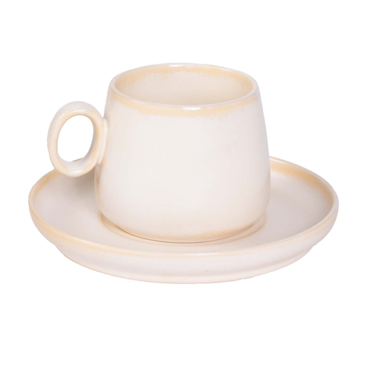 TAZA C/PLATO 200ML - CERAMICA MULTICOLOR A076 