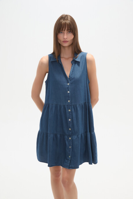 Vestido Epsun Azul Medio