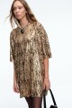 VESTIDO LENTEJUELAS Oro