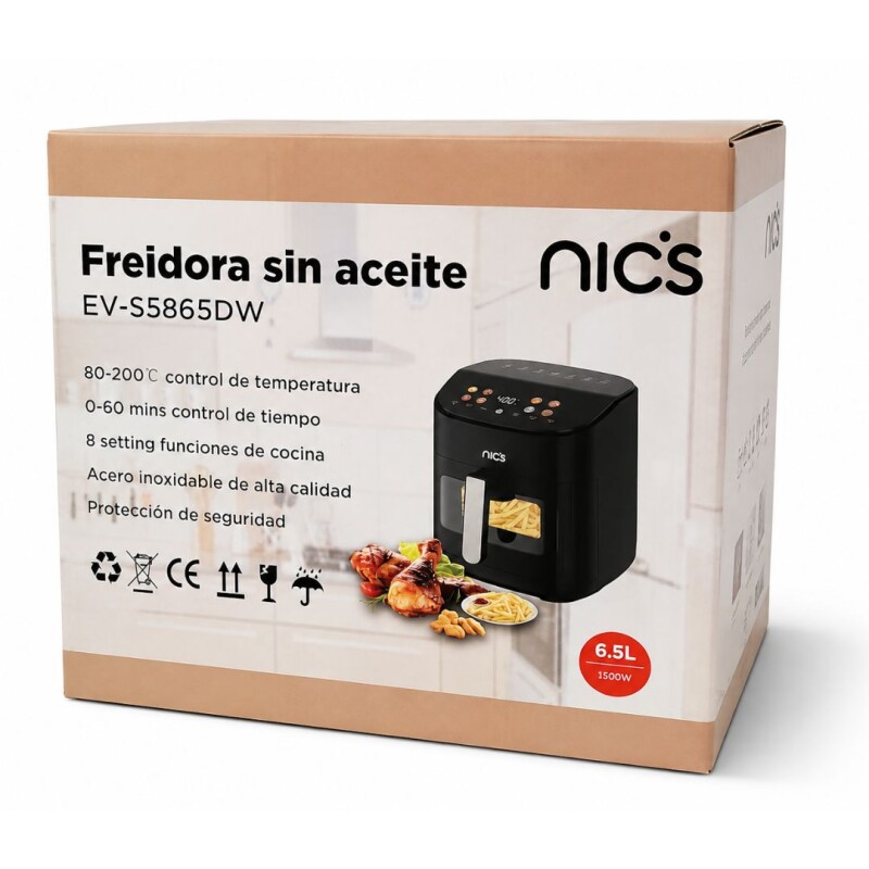 Freidora NIC´S Digital S/A 6.5L EV-S5865DW Freidora NIC´S Digital S/A 6.5L EV-S5865DW