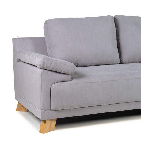 Rinconera Adalia - Tela Microfibra - Chaise derecho 12074 (Gris)