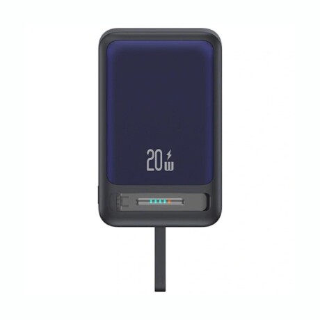 USAMS POWER BANK 10000MAH WIRELESS CON CABLE USB-C Cargador Portátil USAMS Capacidad 10000 mAh Con Cable USB-C - Black