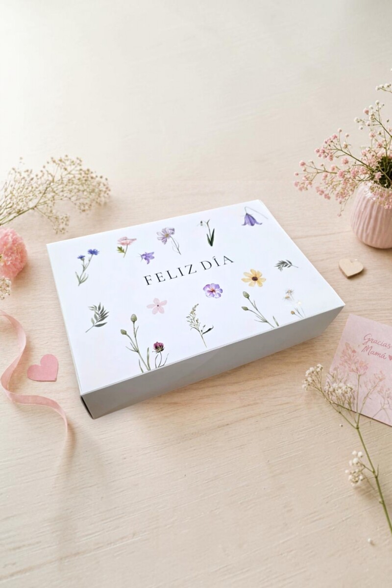Caja Rectangular Impresa 20x30x9 cm - FELIZ DIA 