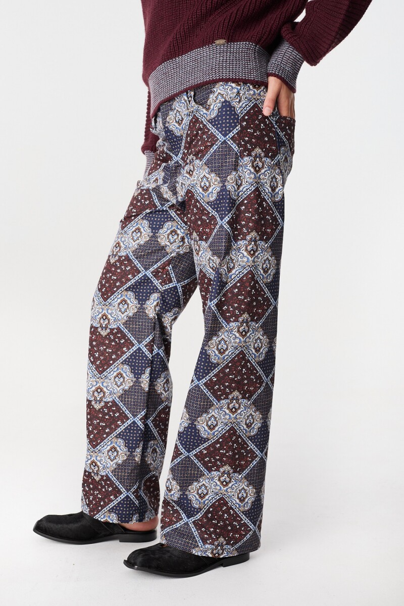 Pantalon Ajustable Azul