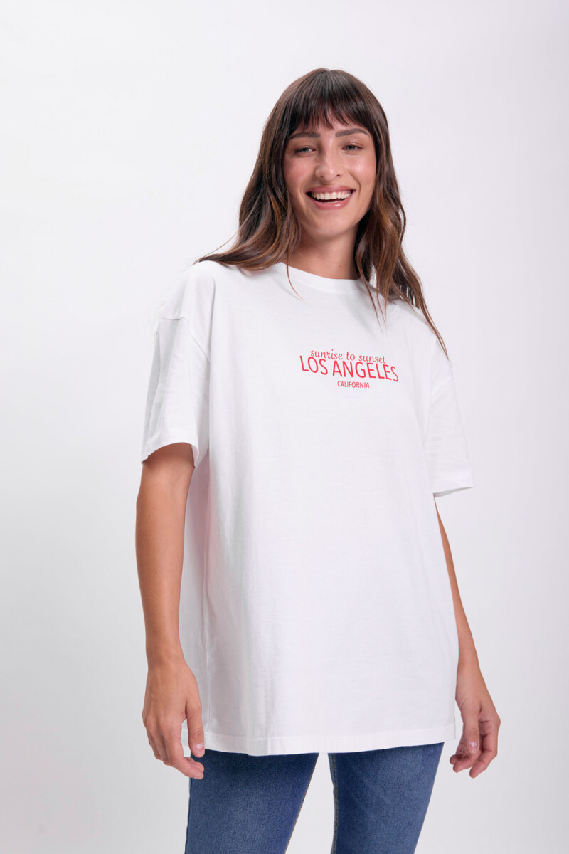 Remera oversize Blanco