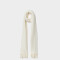 Bufandas Clasico Bufanda Con Flecos - Blanco Crudo
