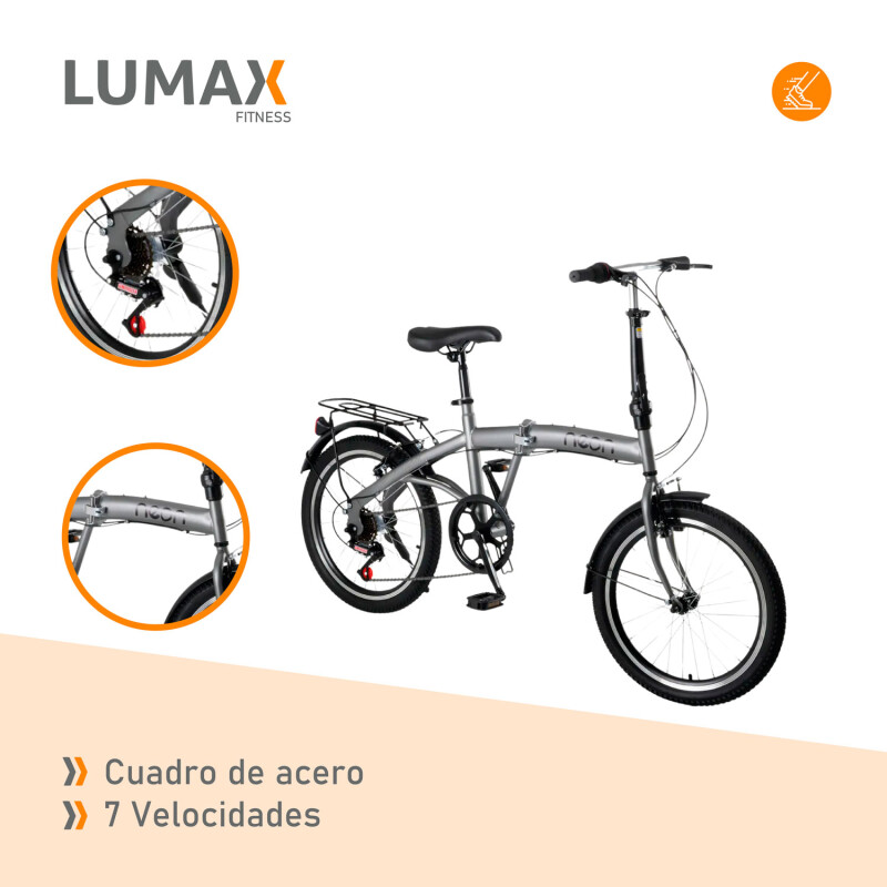 Bicicleta Plegable Rodado 20 Shimano Parrilla Olive