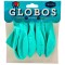 Globos X10 Tamaño R12 Verde Agua Pastel