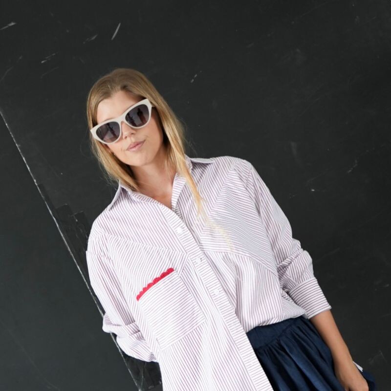 Lentes de Sol Chilli Beans Ilha Grande Cat Eye Beige