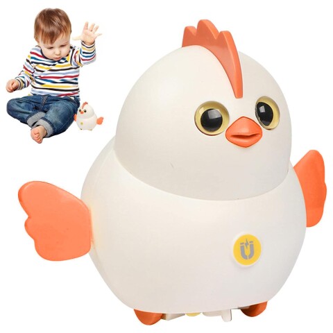 Juguete Interactivo Bebe Movimiento Caminante Pila Infantil Variante Color Blanco
