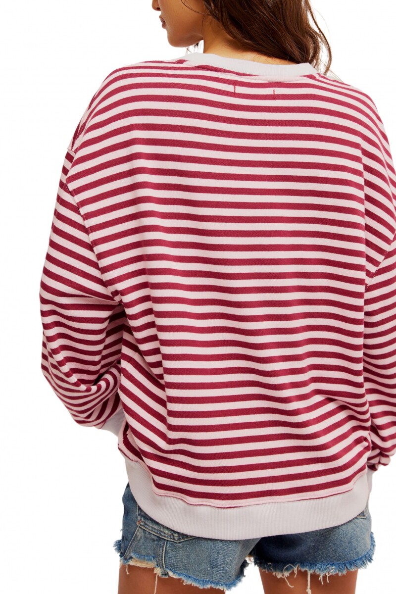 CAMISETA STRIPED CREW Multicolor