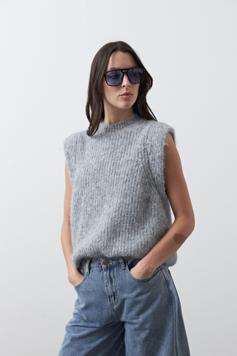 CHALECO BORJA Gris Melange