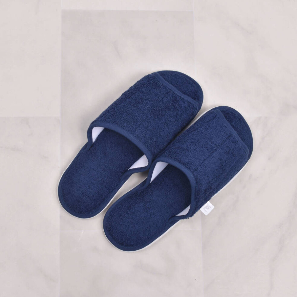 Zapatillas de Cama de Toalla Azul XXG