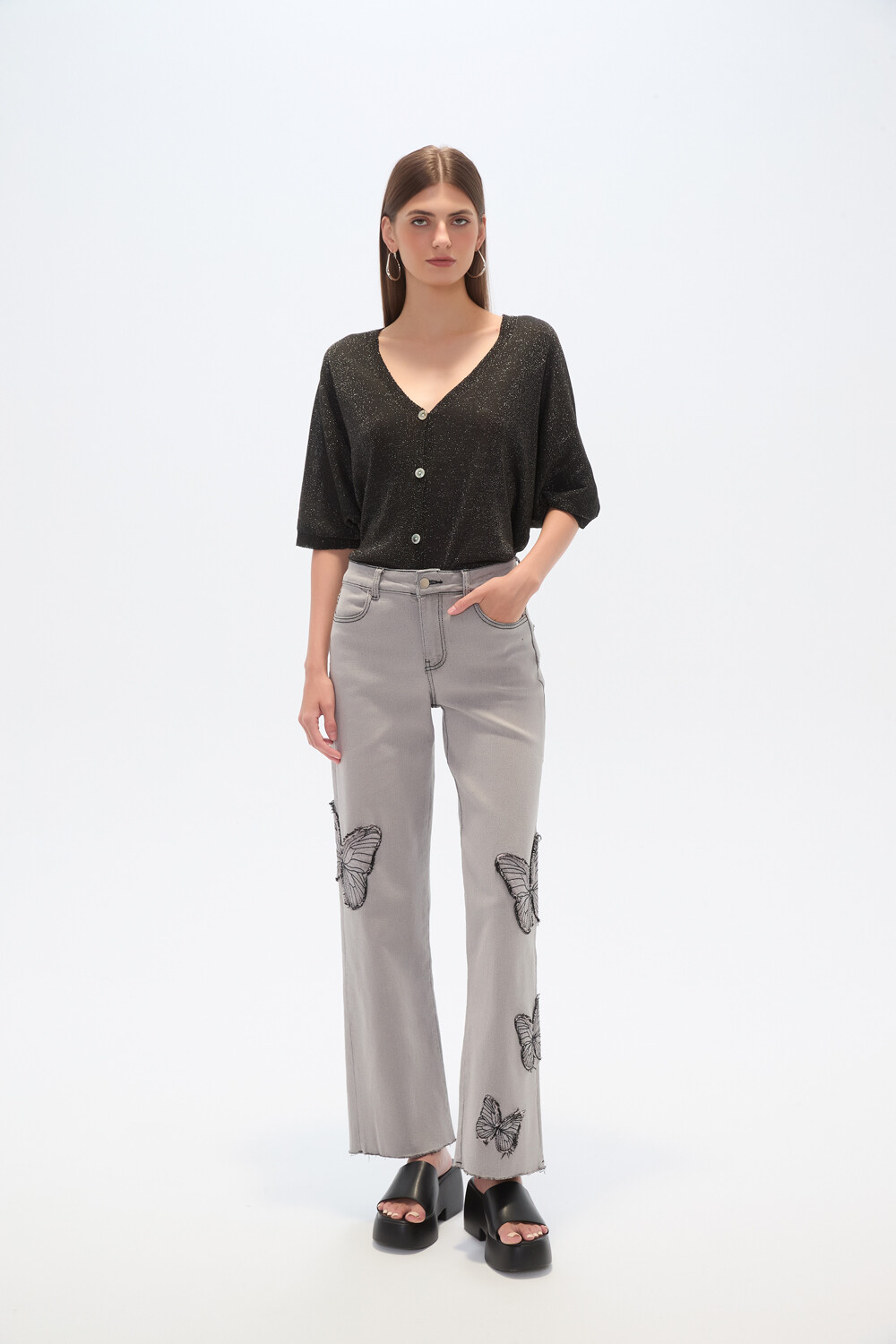 Pantalon Zeballa Gris Claro