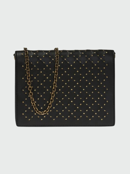Cartera pequeña con solapa, Bottega Veneta Negro