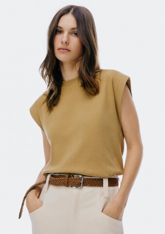 BLUSA SM FEM MARROM MEDIO