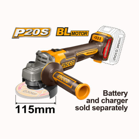 Amoladora INGCO Brushless 4 1/2 115m 20V